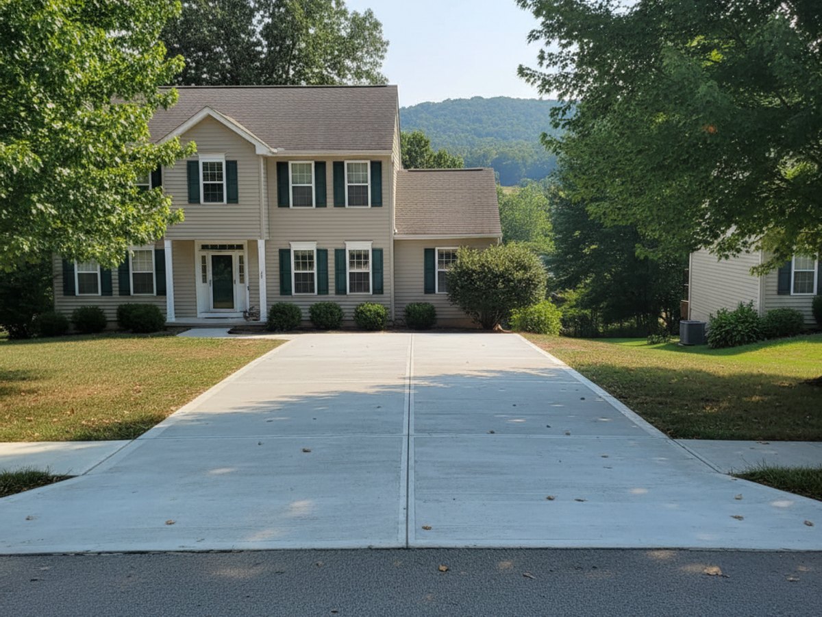 Concrete Driveways completed by Classic Concrete in Dover, PA
