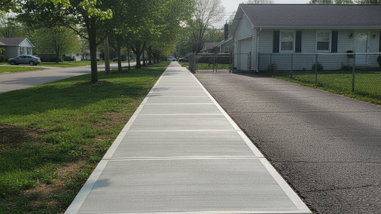 Concrete Walkways & Sidewalks completed by Classic Concrete in Lancaster, PA